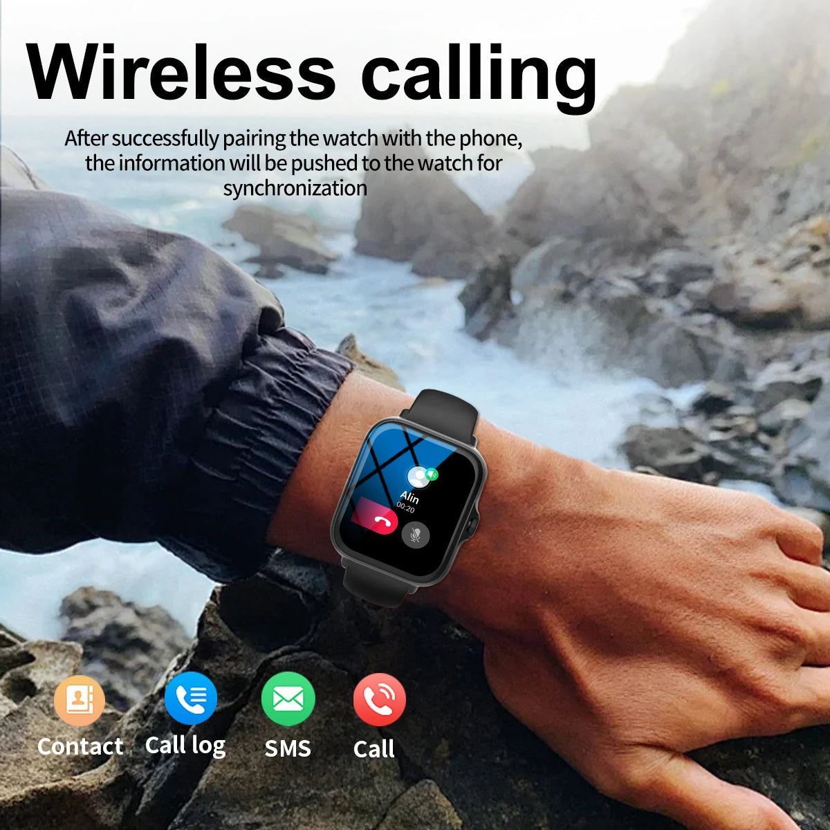 Smart watch  compatible with iPhone/android