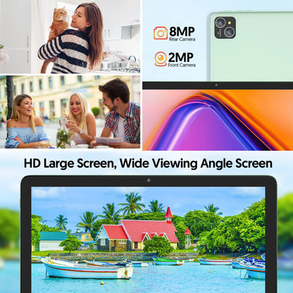 10-inch Android 14 tablet with  8(4+4) GB+128GB, GMS certified