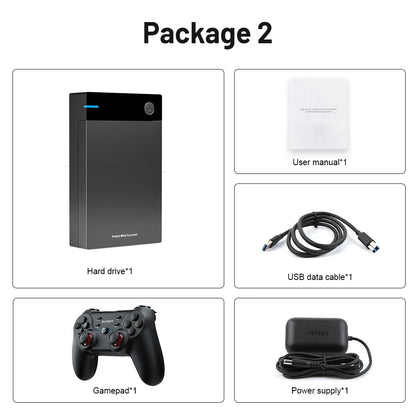 12TB Gaming HDD with Hyperspin Launchbox Retrobat Playnite with 86000+ Retro Video Games Super Console