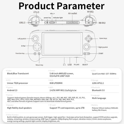 ANBERNIC RG556 Retro Handheld Game Console