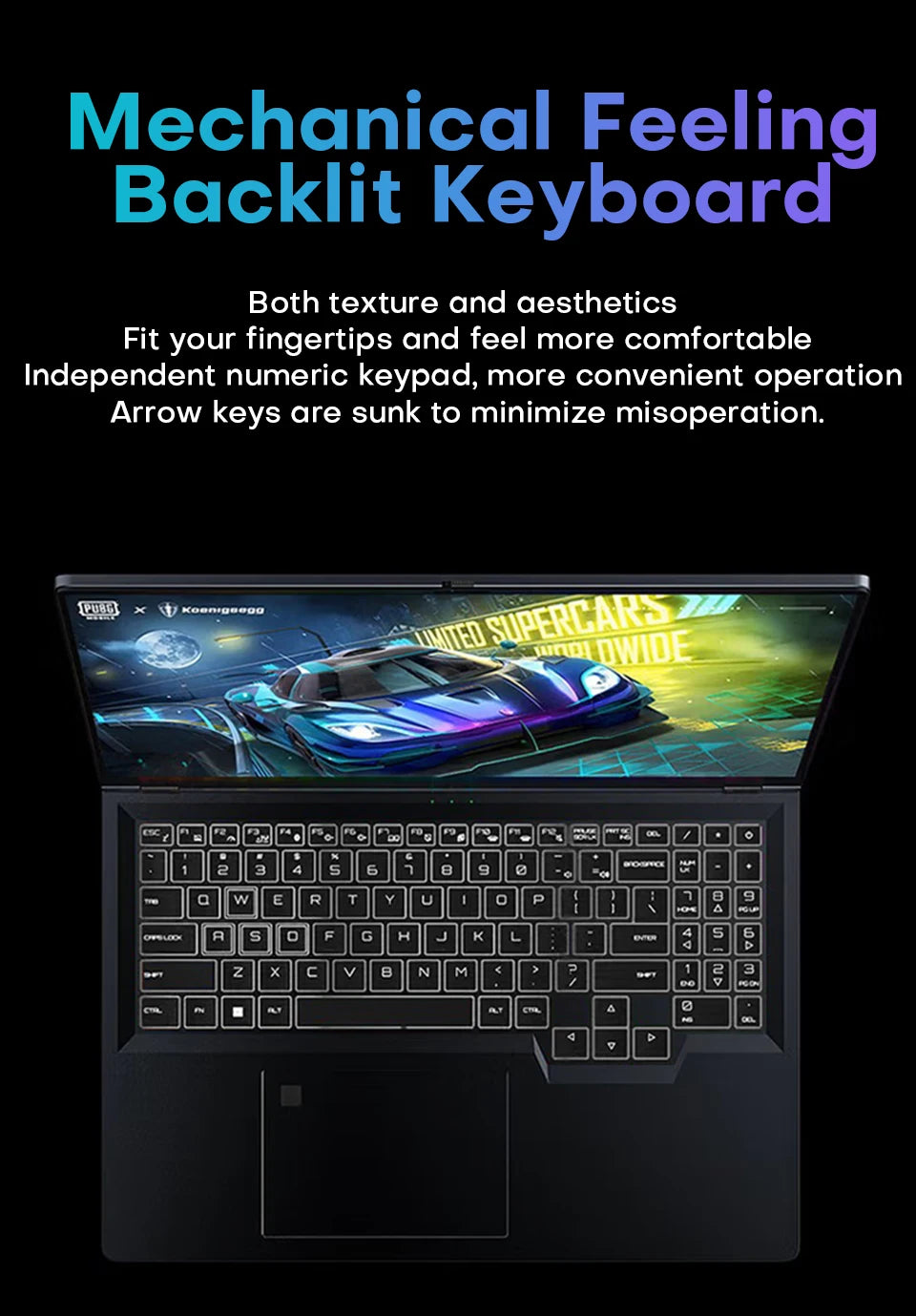 Xiaman 16" Gaming Laptop i1060 Notebook PC 16GB DDR4 1TB SSD Windows 11 Pro Laptop Gamer