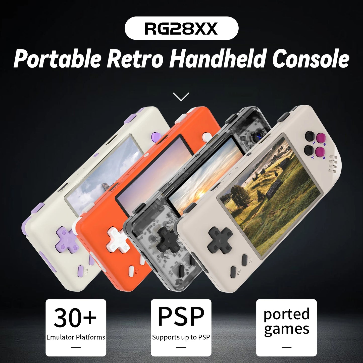 ANBERNIC RG28XX Handheld Game Console 5000+ Games Pre-installed