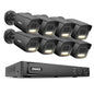 Annke H.265+ 3K Smart Dual Light POE Camera System 2.8MM Len Human Vehicle Detection IP67 Security Protection Video Surveillance