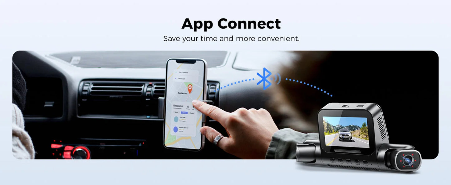 AZDOME 4 Channel Dash Cam 360° View