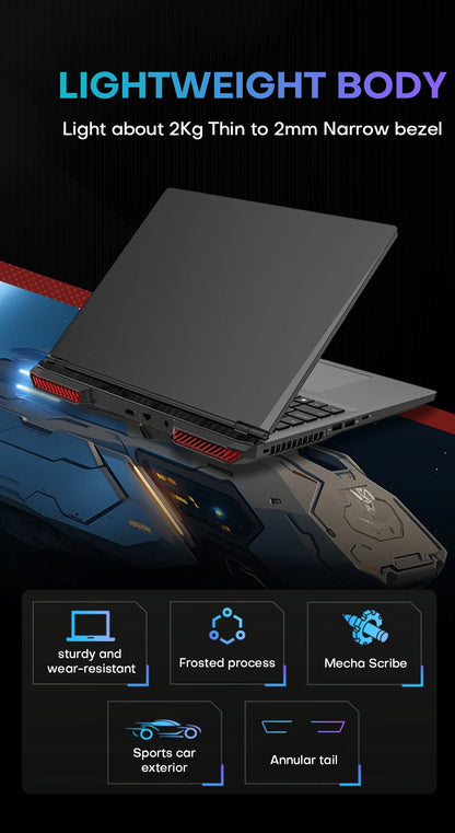 Xiaman 16" Gaming Laptop i1060 Notebook PC 16GB DDR4 1TB SSD Windows 11 Pro Laptop Gamer