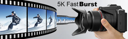 NBD 5K Digital Cameras For Photography, 64MP Vlogging Camera