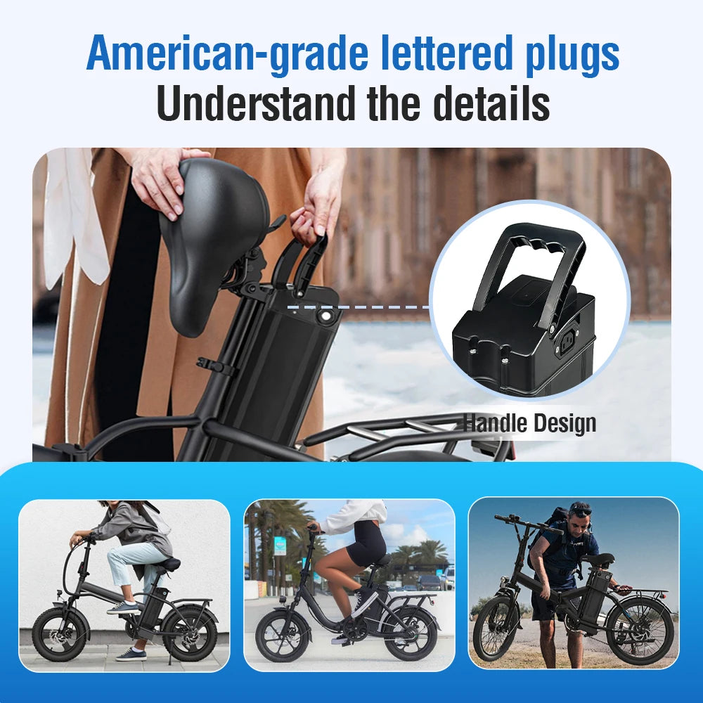 Electric Bike Battery 48V15h Battery Add Charger