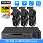 FUERS 8CH Poe 6MP Camera System Video Surveillance Kit Security Camera Ptz Camera Outdoor Camera Two Way Audio Full Color Night