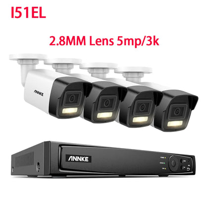 ANNKE 4K Ultra HD POE Video Surveillance System 8CH H.265+ NVR With 4K Security Cameras CCTV Kit Audio Recording 8MP Ip camera