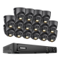 Annke H.265+ 3K Smart Dual Light POE Camera System 2.8MM Len Human Vehicle Detection IP67 Security Protection Video Surveillance