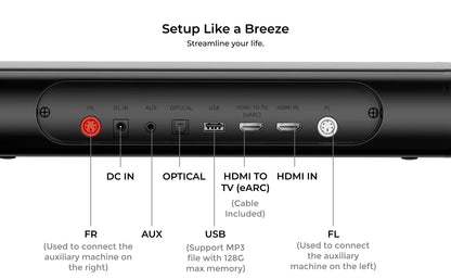 ULTIMEA Apollo S90 9.1ch Dolby Atmos Detachable Soundbar with RGB Light, APP Control, Home Theater Surround System for TV