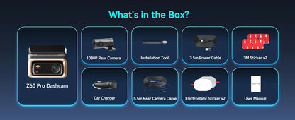 2025 New DDPAI 4K Dash Cam Z60 Pro SONY STARVIS2