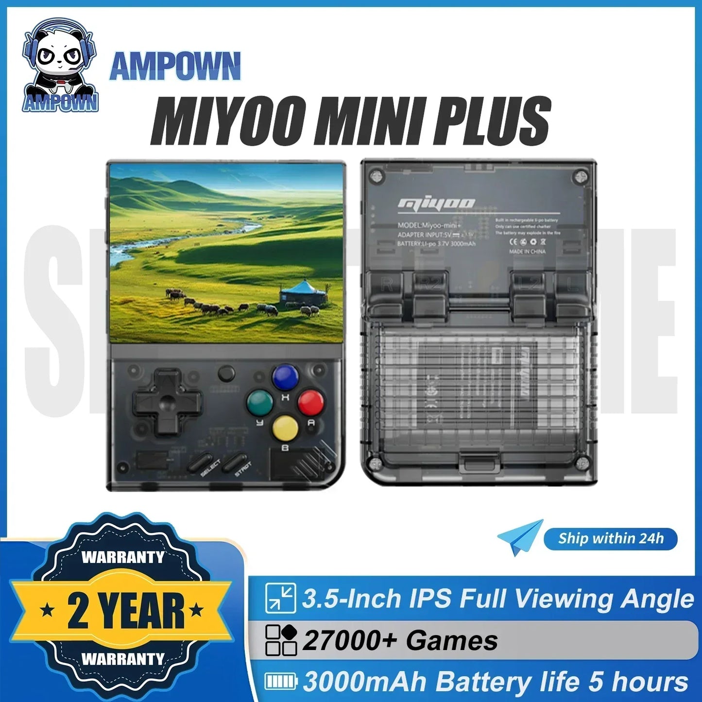 AMPOWN MiyooMini + Consoles Handheld Game