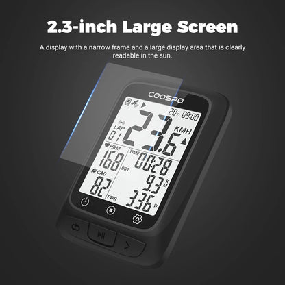 COOSPO BC107 Bike Computer GPS Wireless Bicycle Cycling Odometer Speedometer