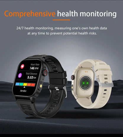 LIGE New Smart Watch LED Flashlight Military Sport Watches