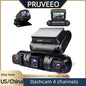 PRUVEEO 360° View Dashcam with GPS WiFi Night Vision Dash Cam Parking Monitor