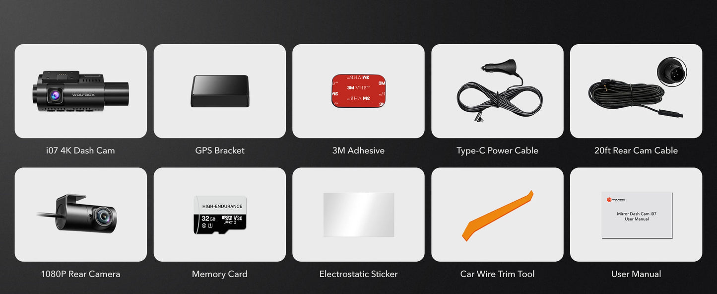 WOLFBOX I07 Dash  Cam
