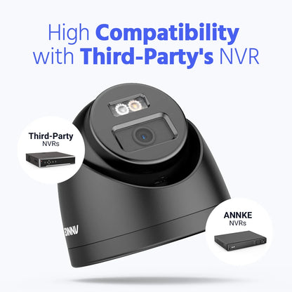 ANNKE 3K 6MP Ultra HD POE Video Surveillance System 8CH NVR Recorder 3K Security Cameras CCTV Kit Smart Dual Lights Ip camera