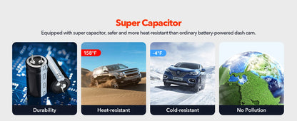 REDTIGER Dash Cam 4K Front and Rear