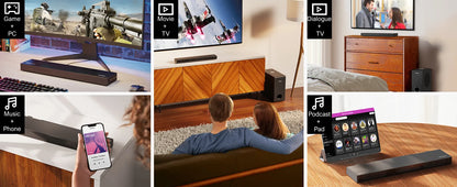 ULTIMEA 190W 2.1 Soundbar with Dolby Atmos,3D Surround Sound System with Subwoofer for TV,Home Theater Bluetooth Speakers