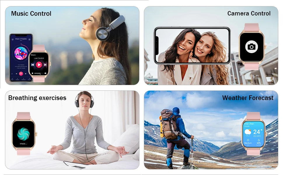 AI Voice Assistant Smart Watch for Men Women,