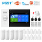 PGST PG-107 Tuya Wireless Home WIFI GSM Home Security With Motion Detector Sensor Burglar Alarm System APP Control Support Alexa