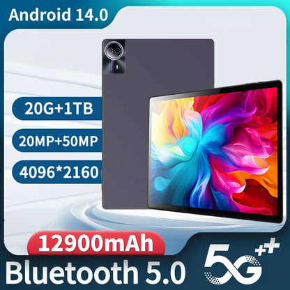 Global 14" 4K Tablet with 20GB RAM, 1TB Storage, 12900mAh Battery, Dual SIM