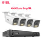 ANNKE 4K Ultra HD POE Video Surveillance System 8CH H.265+ NVR With 4K Security Cameras CCTV Kit Audio Recording 8MP Ip camera