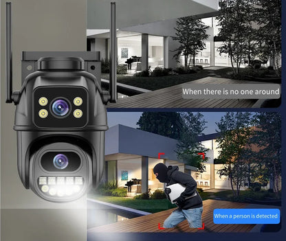 Smart 4K 8MP Wireless Dual Lens PTZ WiFi IP Home Security Camera System 10CH POE NVR H.265 Video Surveillance Set CCTV Kit ICsee