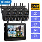 KERUI Wireless 6MP Dual Lens WIFI IP Camera 8CH NVR 7-inch LCD Screen Video Recorder  Home Security Camera System Surveillance