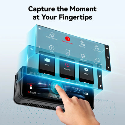 REDTIGER F8  4K+1080P 5.8G WiFi Dash Cam