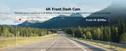 REDTIGER Dash Cam HD 4K Built-in GPS 70FOV Car DVR 5G WIFI APP Control Fatigue Driving Reminder Car Camera with Night Vision
