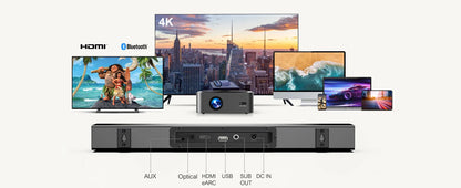 ULTIMEA 190W 2.1 Soundbar with Dolby Atmos,3D Surround Sound System with Subwoofer for TV,Home Theater Bluetooth Speakers