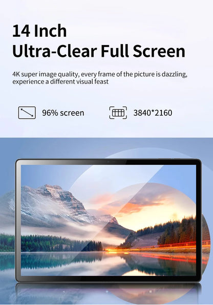 2025 Flagship 14'' Tablet 20GB RAM 1TB Storage 5G Global Version