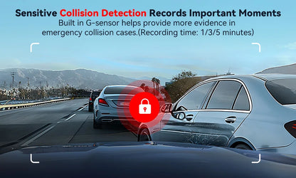 REDTIGER A4 Dash Camera Front and Rear 4k Dash Cam