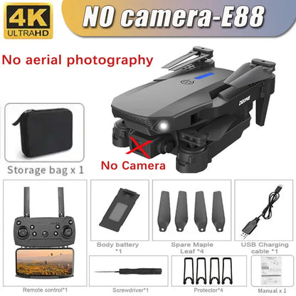 Professional Drone E88 4K  RC Drone Quadrotor Helicopter