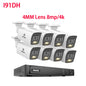 ANNKE 4K Ultra HD POE Video Surveillance System 8CH H.265+ NVR With 4K Security Cameras CCTV Kit Audio Recording 8MP Ip camera