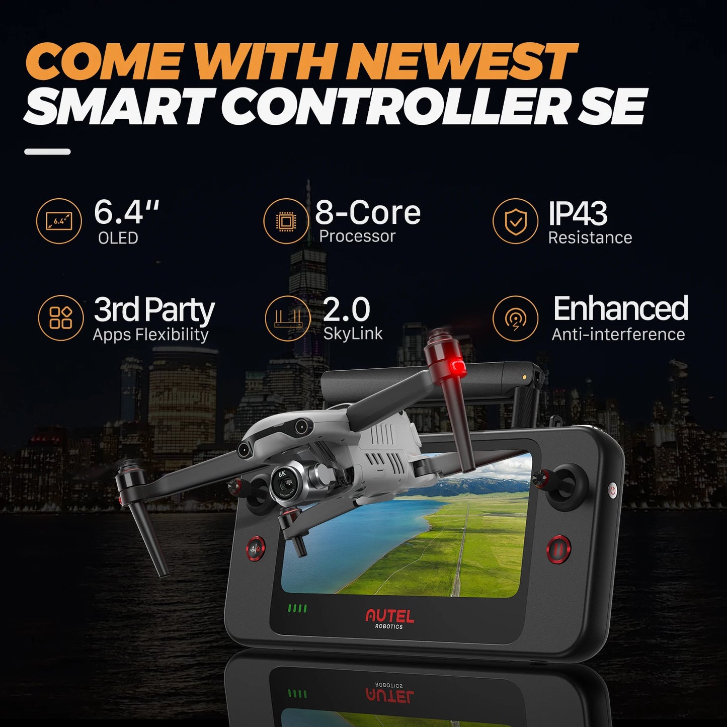 Autel EVO II Pro V3 Drone 6K Professional HD Camera 1Inch CMOS 10 KM Image Transmission 720° Obstacle Avoidance Brushless Drones