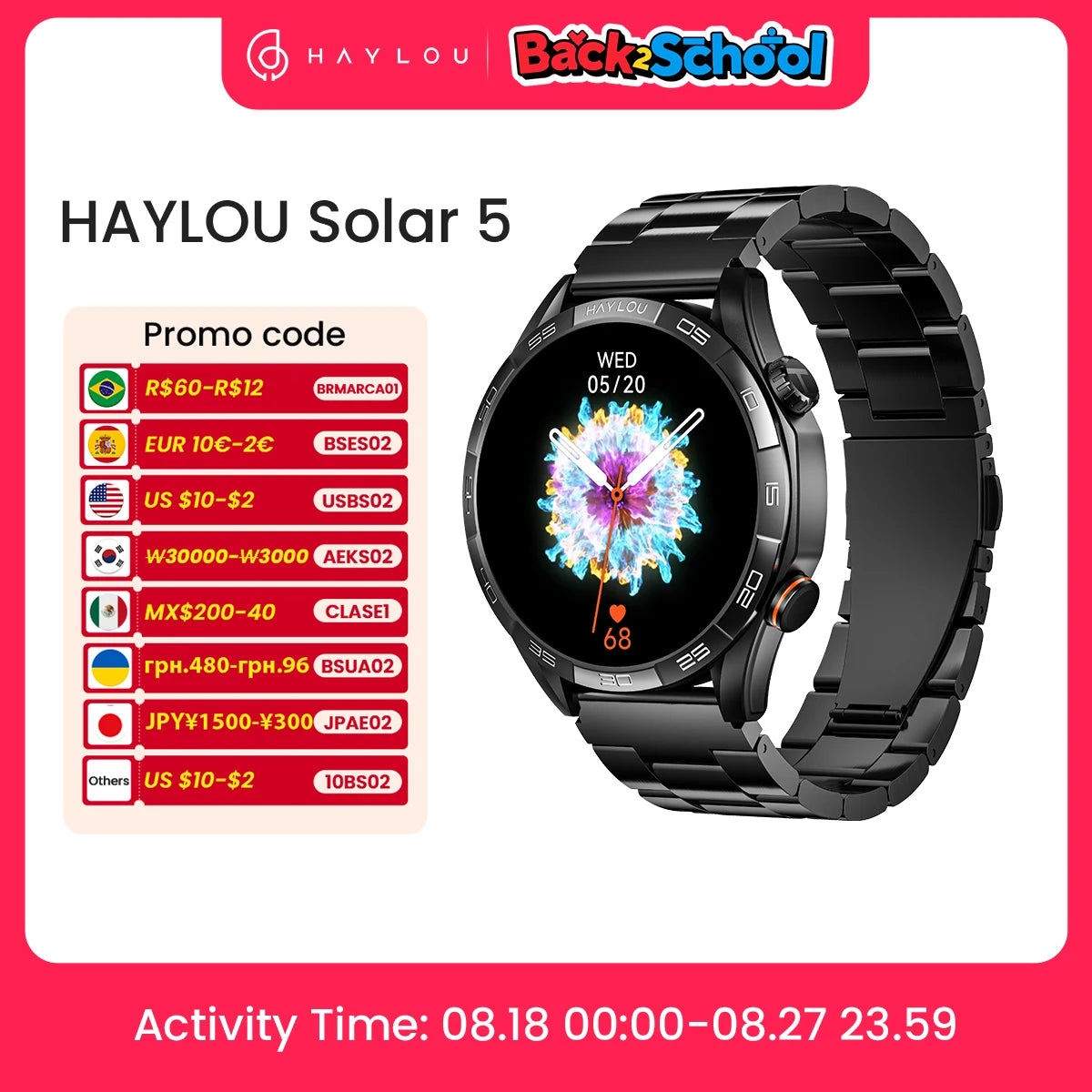 HAYLOU Solar 5 Voice Calling Smartwatch