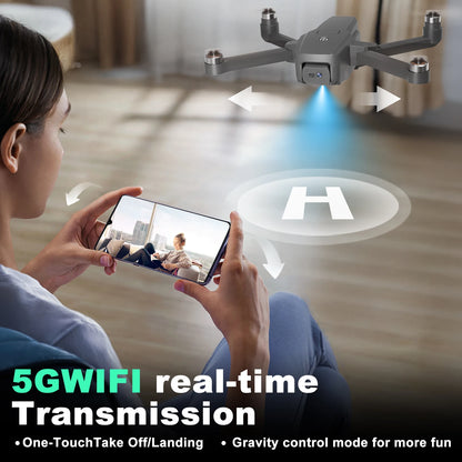 IDEA16 drone with camera 4k With Dual Camera 2 batteries 5G WIFI RC Drone with Brushless Motor Optical Flow for Adult Children