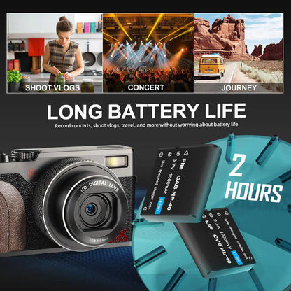 NBD Digital Camera 56MP Cameras for Photography 4K Compact Camera