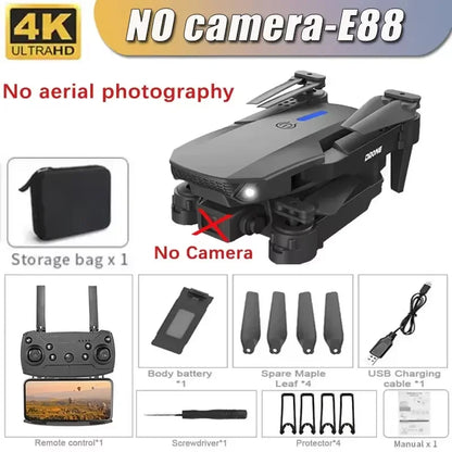 Professional Drone E88 4K  RC Drone Quadrotor Helicopter