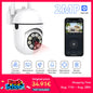 Ease Life APP Wireless 1080P HD Indoor/Outdoor WiFi Security Camera, Color Night Vision, 2-Way Audio, 360° Black Y108