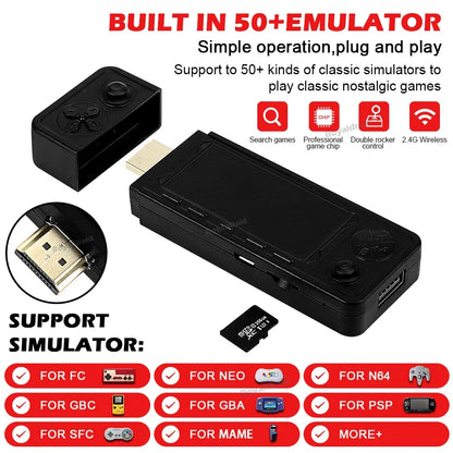 128G 256G X9 PRO GameStick 4KHD TV Video Game Console 3D Games
