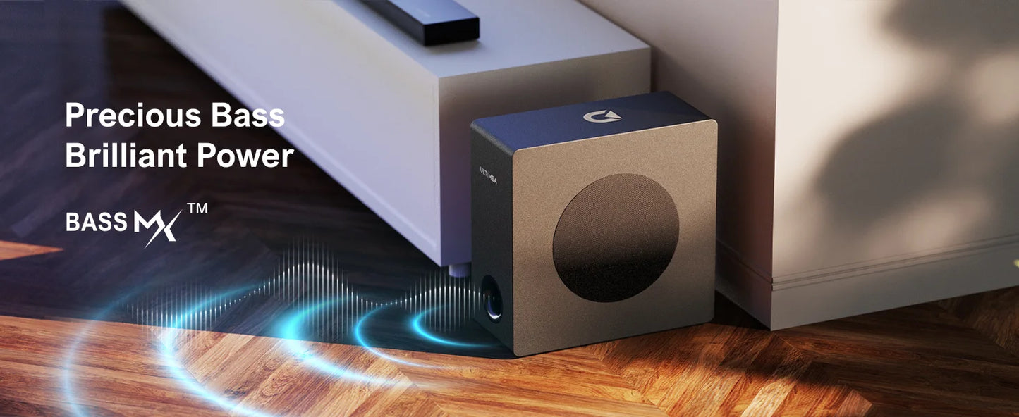 ULTIMEA 190W 2.1 Soundbar with Dolby Atmos,3D Surround Sound System with Subwoofer for TV,Home Theater Bluetooth Speakers
