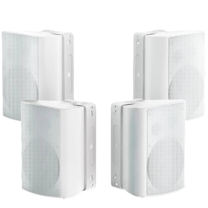Herdio 800W 6.5 Inch Outdoor Waterproof Bluetooth Speakers HD Digital Stereo Effect Wall Mounted Sound System For Patio 2 Pairs