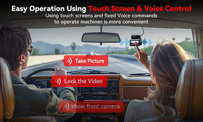 REDTIGER A4 Dash Camera Front and Rear 4k Dash Cam