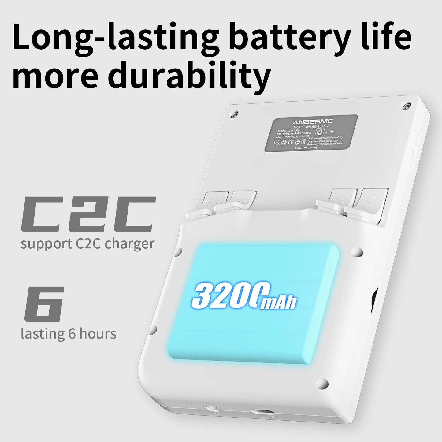 ANBERNIC RG 40XXV 64 Bit Linux Retro Handheld Game Console