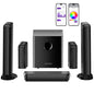 ULTIMEA 7.1 Surround Sound Bar with 2 Surround Speakers & 6.5" Subwoofer, Surround Sound System for TV with RGB, APP Control