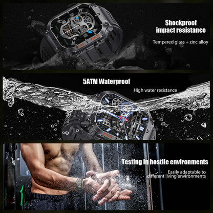 EIGIIS New 5ATM Waterproof Men Military Watch